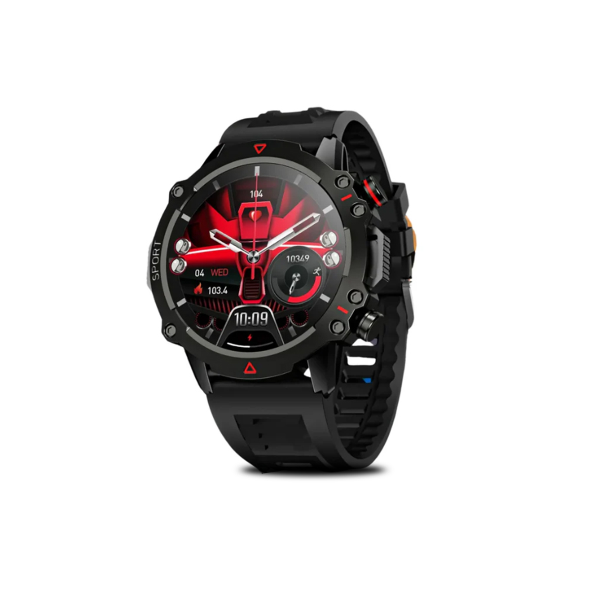 Sports Watch in Black & Red